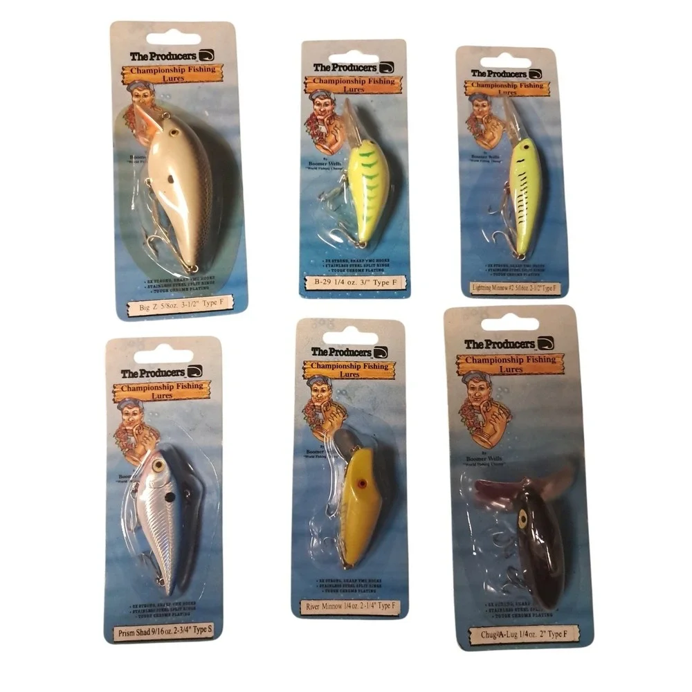 Fishing Lure Lot Of 6 By The Producers Championship Fishing Lures